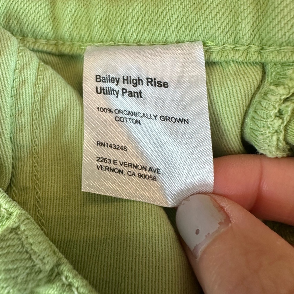 Reformation Bailey Utility cargo Pant organic cotton Size 23 - Picture 9 of 9